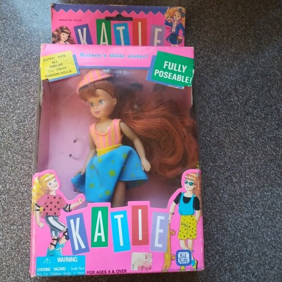 New in Box VTG 1994 Kid Core Katie (Kelsey's Little Sister) Fully Posable Doll - Picture 1 of 3